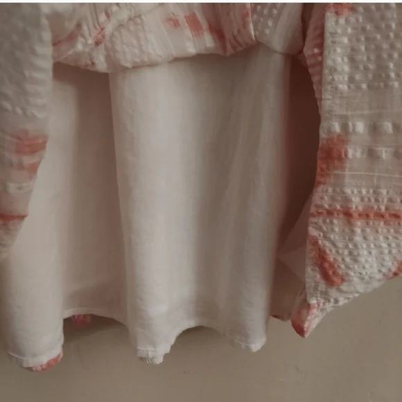 LOFT Star Tie Dye Tiered Double V Swing Sleeveless Dress sz S - Picture 9 of 13